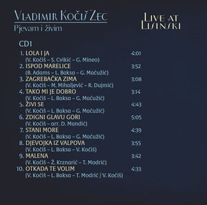 VLADIMIR KOČIŠ ZEC - LIVE AT LISINSKI, PJEVAM I ŽIVIM